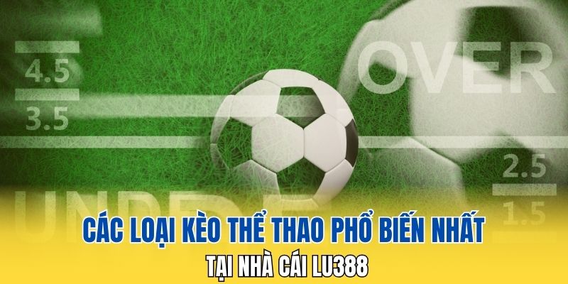 Các loại kèo thể thao phổ biến nhất tại nhà cái LU388